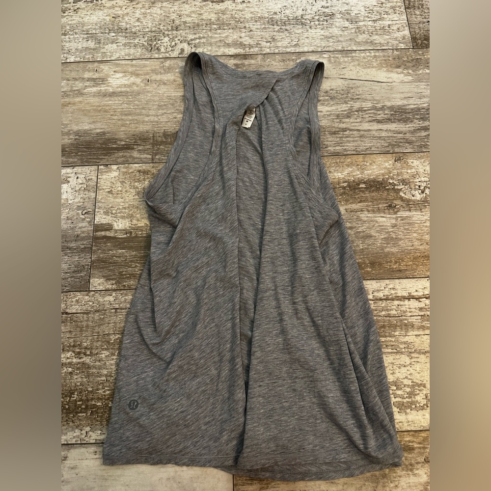 Gray LULULEMON Backless Tank